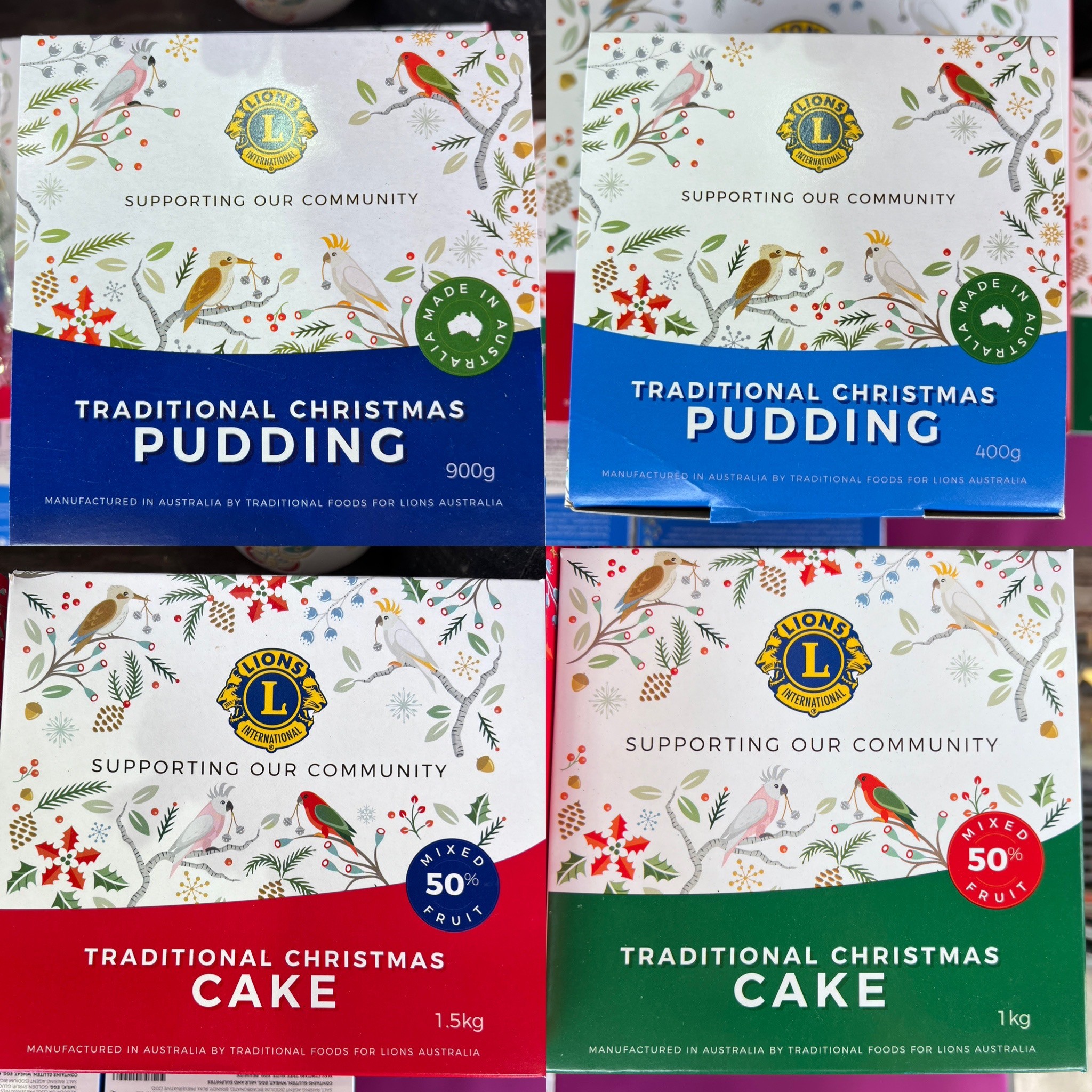 Lion's Christmas Cakes