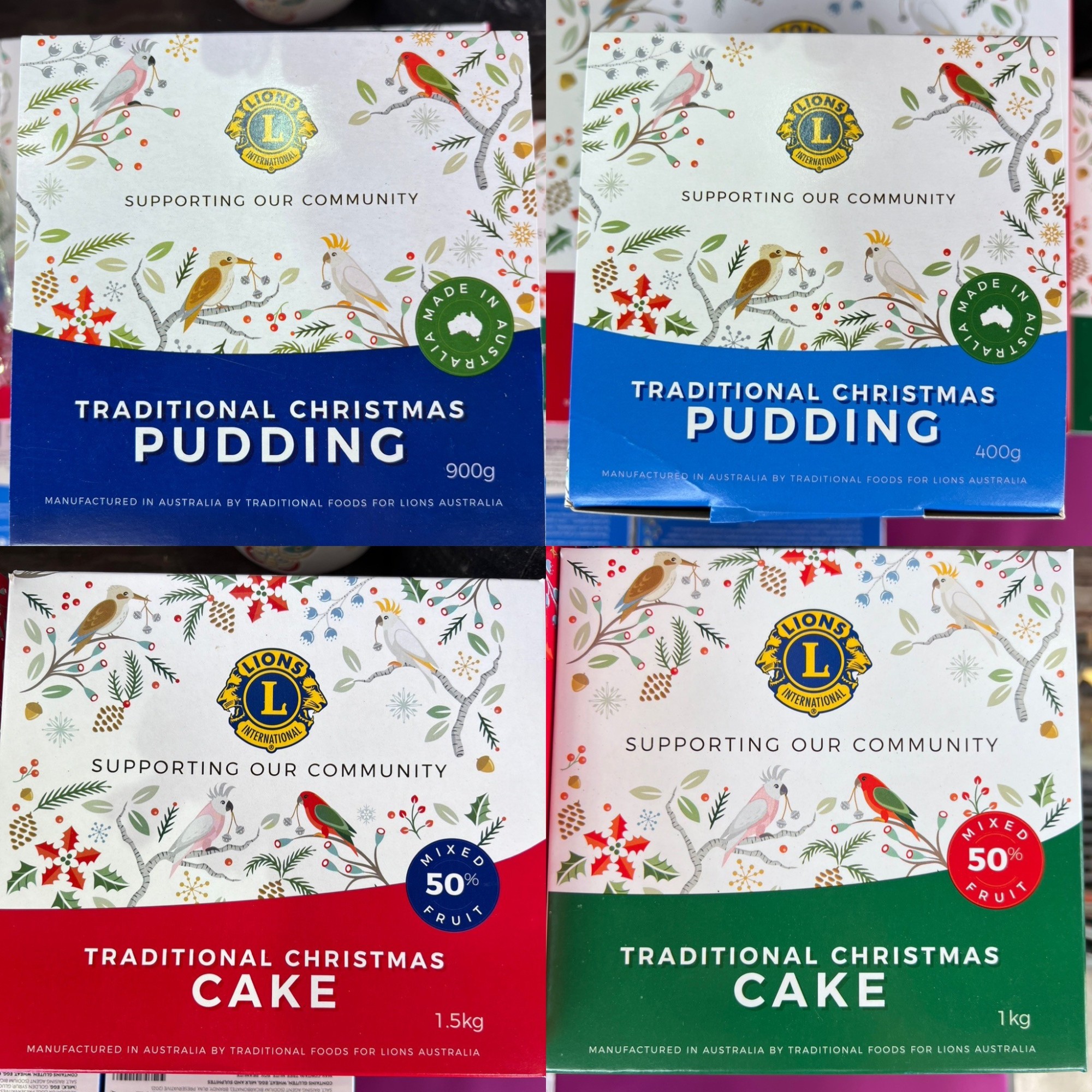 Lion's Christmas Cakes